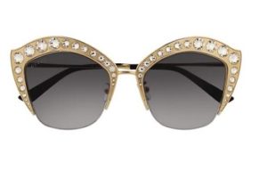 Solglasögon märkesbågar Gucci med styrka